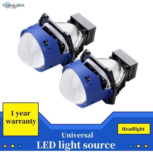 2PCSHD highlight GLS Car headlights LED bifocal lens car headlight LED light source HD lens car light integrated built-in driver