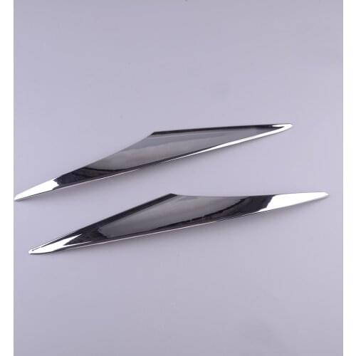 2pcs Front Fog Light Lamp Eyebrow Cover Trim Chrome ABS Fit For Chevrolet Equinox 2018 2019 2020