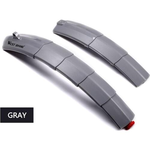 2021 Top Telescopic Folding Bicycle Mudguard MTB Road Bike Mudguards with Taillight Parts