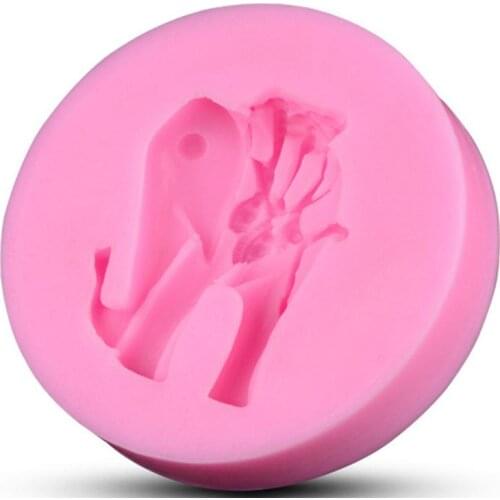 3D Beautiful Elephant Silicone Cake Molds Non-Stick Sugar Jello Fondant Ice Soap Moulds Kitchen Accessories Tools Fast C1656