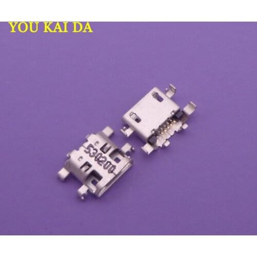50pcs/lot new micro mini usb jack connector for LENOVO A5500 A5500H 8"A526 A5500-F TABLET charger Charging Port socket