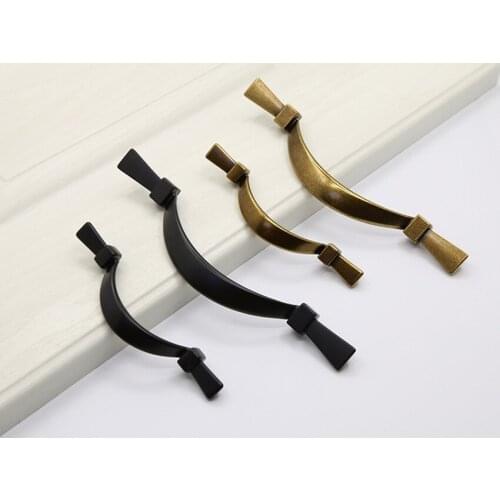 64 96mm retro style black bronze kitchen cabinet wine cabinet door handle antique brass drawer tv cabinet cupboard pull knob