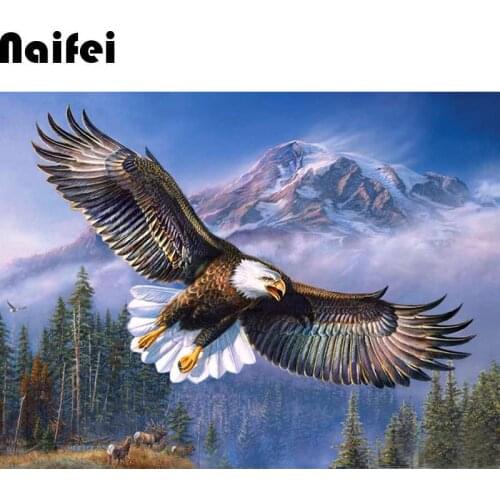 Full Square/Round Drill 5D DIY Diamond Painting "Animal Eagle" Embroidery Cross Stitch 5D Home Decor Gift
