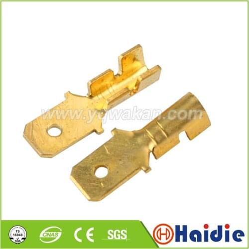 Free shipping 100pcs auto car splices wire terminal crimp loose pins terminal DJ615A-6.3A