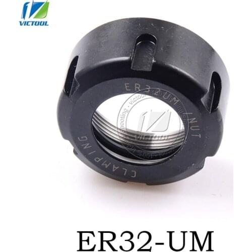 Free Shipping CNC Router Engraving 1Pcs ER32-UM Nuts ER High Precision Machine Nut ER Collet Accessory Sparepart ER32-UM Nut