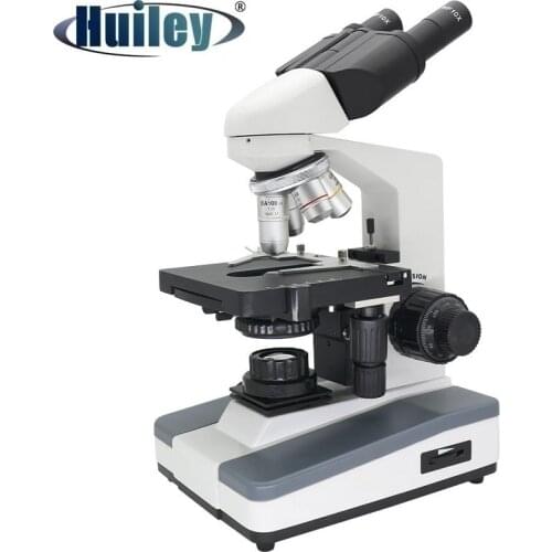 40-1600X Biological Microscope Light Source Binocular Microscope Two-Layer Mechanical Stage Lab Biologist Bacteria Observation