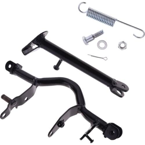 1 Set Motorcycle Side Kickstand w/Spring & Passenger Footpegs Foot Pedal Footrest Center Stand For Yamaha PW80 JS80PY