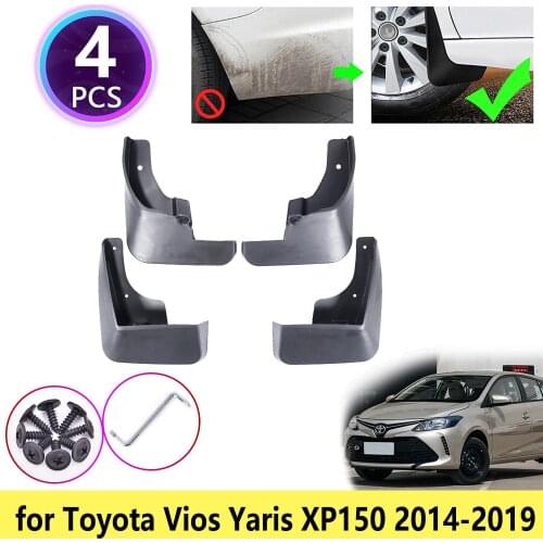 For Toyota Yaris Vios Hatchback XP150 2014 2015 2016 2017 2018 2019 Mudguards Mudflap Fender Mud Flaps Splash Guards Accessories