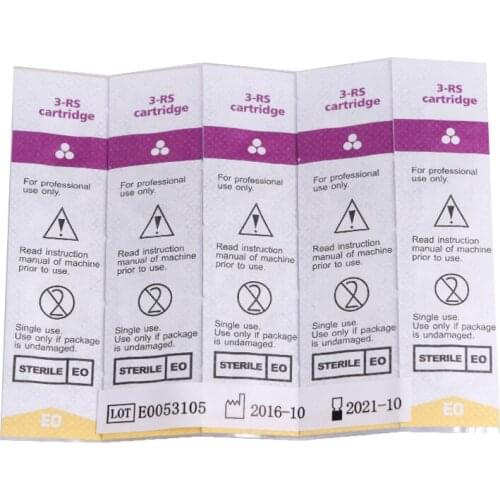 Cartridge Needles 10 Piece 3RS Disposable Sterilized Tattoo Permanent Makeup Pen Machine Needles Tips Supply for Eyebrow Lip