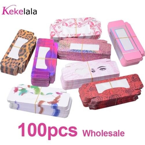 Kekelash Hotselling Baby Pink Marble Dollar Eyelash Packaging Box Wholesale Colorful Lash Packing Paper Case Bulk Order