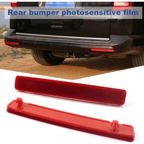 80% Hot Sales!! Direct Replacement ABS Left/Right Rear Bumper Red False Light Reflector Lens 7E0945105 7E0945106 for VW T5 2004