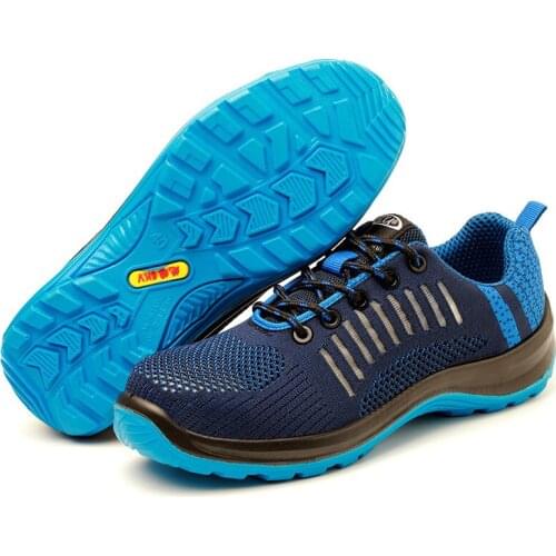 2019 Men Work Safety Shoes for Men Steel Toe Shoe Anti-smashing Breathable Electric Power Sneakers Factory Protection Boots Men