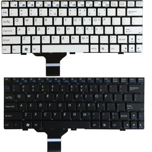New US keyboard for CLEVO M1110 M11X M1100 M1110Q M1111 W110ER M1115 white/black English laptop keyboard without frame