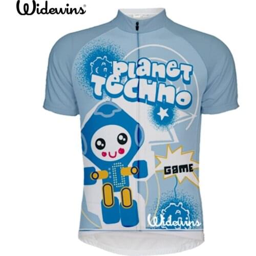 Planct techno Short Sleeve Cycling Jersey Cycling road Team Retro style Cycling Clothing blue Classical Riding 5752