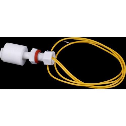 DC 220V PP Floating Ball Switch Liquid Water Level Sensor Horizontal Float Switch Down 0.5A