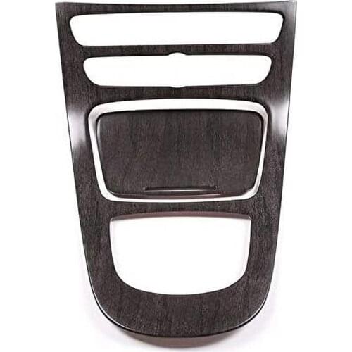 Oak Wood Grain Console Gear Panel Frame Cover Trim Interior Accessories for Mercedes Benz E Class W213 2016-2018