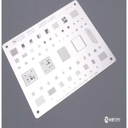 The Newest MIJING IPH-15 Japan Steel Tin Net for Iphone 12 12mini 12pro 12promax CPU BGA Reballing Stencils Square Holes