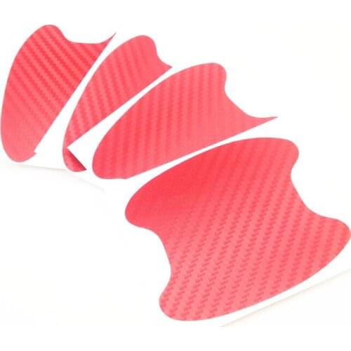 4pcs car carbon fiber handle protective film universal sticker for Kia Rio 3 4 K2 K3 K5 K4 Cerato,Soul,Forte,Sportage R,SORENTO