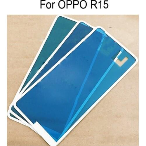 2 PCS Replacement For OPPO R15 r15 Back Glass cover Adhesive Sticker Stickers glue battery cover door housing For OPPO R15