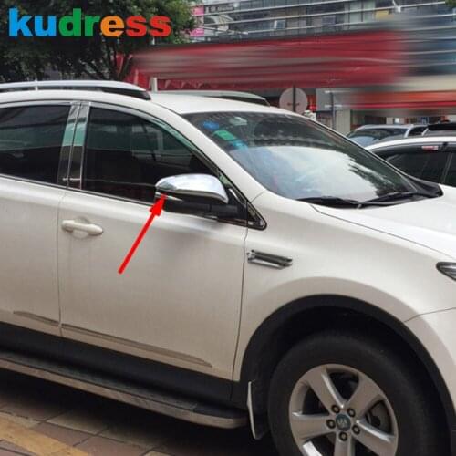 For Toyota RAV4 RAV 4 2013-2017 ABS Chorme Car Rearview Mirror Cover Trim Rear View Protector Covers Sticker Exterior Accessores
