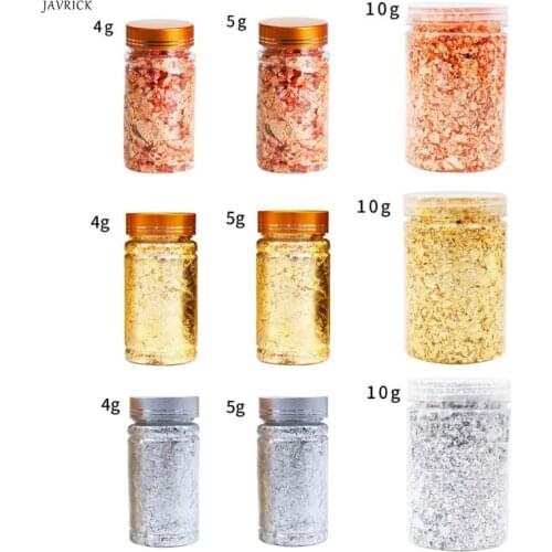 10g Gold Silver Foil Decorative Paper Resin Mold Fillings Shiny Sequins Glitters Filling Materials Resin Jewelry Making