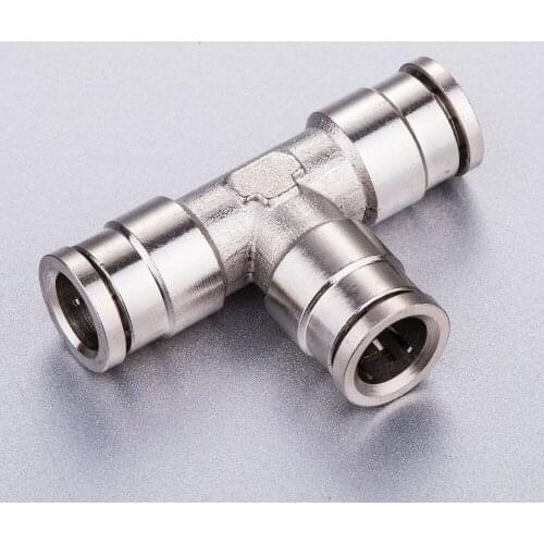 10mm Pneumatic brass metal socket weld union tee fitting