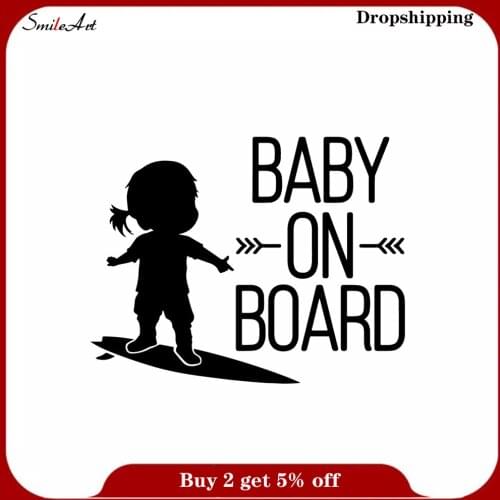 3D Baby on Board Self Adhesive Vinyl Waterproof Wall Decal vinyl Stickers Home Decoration Accessories