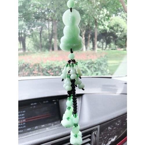 In and out of Ping An Lvyu Car Pendant Car Hanging Jewelry Exquisite Gift Car Jewelry Fu Lu Pin