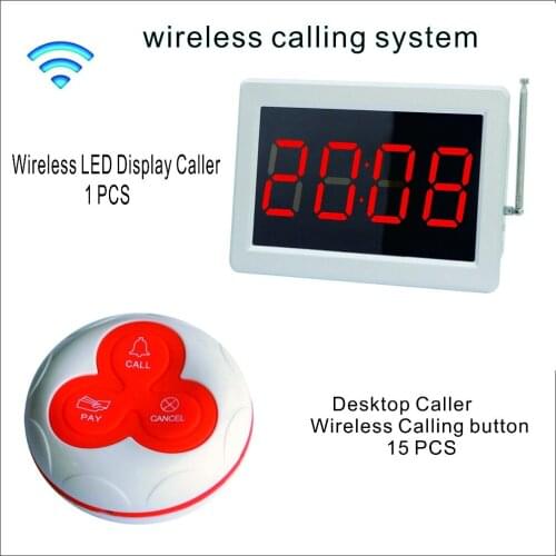 SHIHUI Wireless Pager Calling System for Cafe Restaurant Waiter Nurse