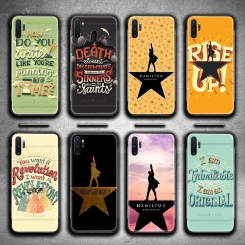 Hamilton Musical Lyrics Painted Phone Case For Samsung Galaxy Note20 ultra 7 8 9 10 Plus lite M51 M21 J8 Plus 2018 Prime