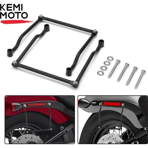 KEMIMOTO Aluminum Motorcycle Saddlebag Support BarsBracket Luggage Rack For Sportster 883 for Honda Suzuki Yamaha