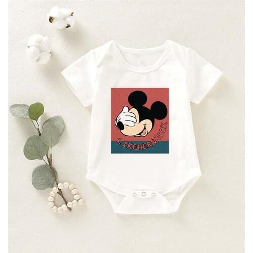 New Arrive Fashion Baby Clothes Disney Mickey Mouse Cartoon Lovely Enfant Onesie Newborn Romper Baby Girls Baby Boys Bodysuit