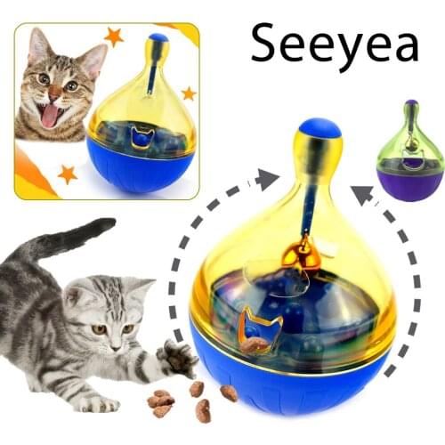 Cat Food Feeder Treatment Ball Pet Interactive Toy Tumbler Kitten Dog Food Leakage Ball Feeding Game Bowl Toys Cats Pet Supplies