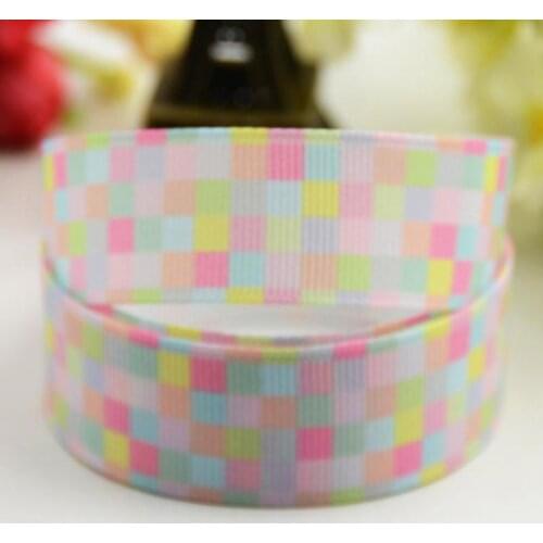 22mm 25mm 38mm 75mm Lattices Cartoon Character Printed grosgrain ribbon party decoration sewing supplies 10Y X-00378