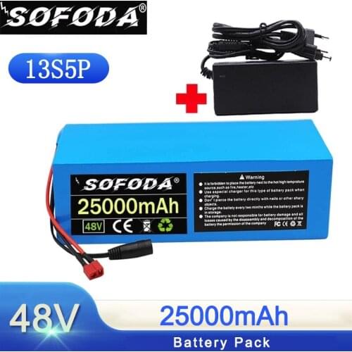 48v lithium ion battery 48v 25Ah Electric scooter battery 48V 25Ah 13S5P Li-ion battery electric bicycle E-Bike Ebike