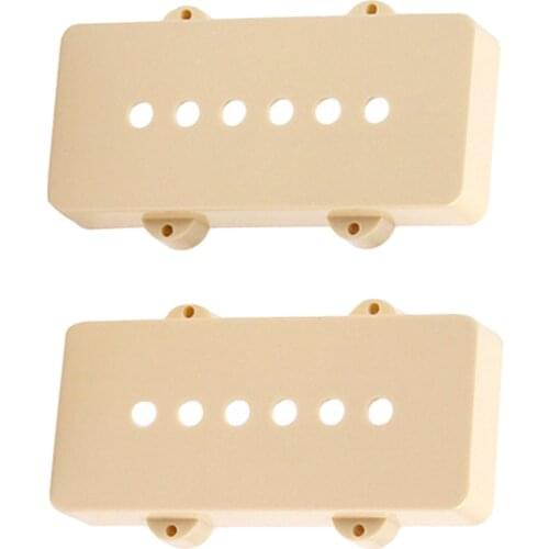 Pack of 2 Soapbar Guitar Pickups Covers Shell Cream for 6 Strings Electric Guitar P90 Pickups - Beige