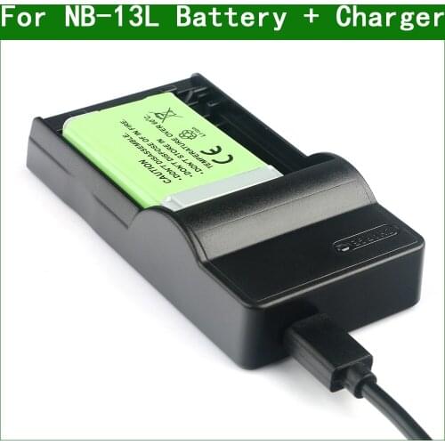 NB-13L NB 13L Digital Camera Battery + Charger For Canon PowerShot SX620 SX720 SX730 SX740 HS G9 X Mark II, G7 X Mark III