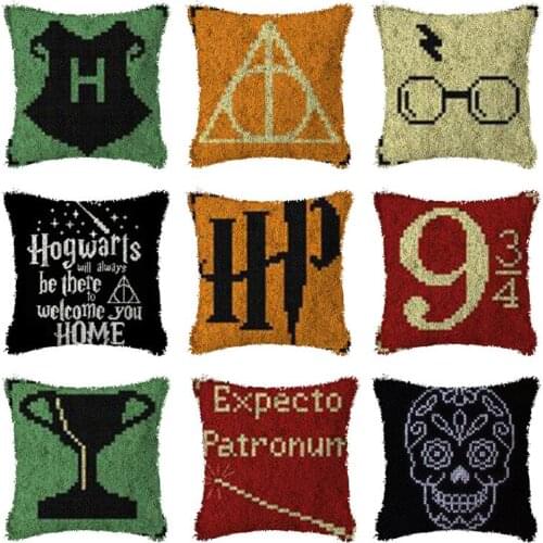 Number Carpet Embroidery Pillow Knoop Pakket Needlework Set Latch Hook Cushion Button Package Decor