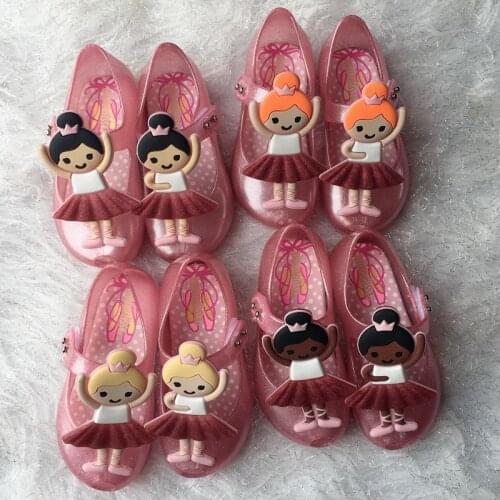 New Mini Melissa 2021 Girls Jelly Shoes Fashion Pircess summer Ballet sandals Kid girls fish mouth single Candy shoes MN030