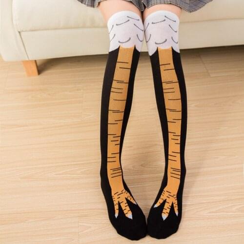 New Style Chicken Feet Ladies Over The Knee Thigh Socks Fashion Long Tube Sexy Color Matching Fashion Personality Cute Socks