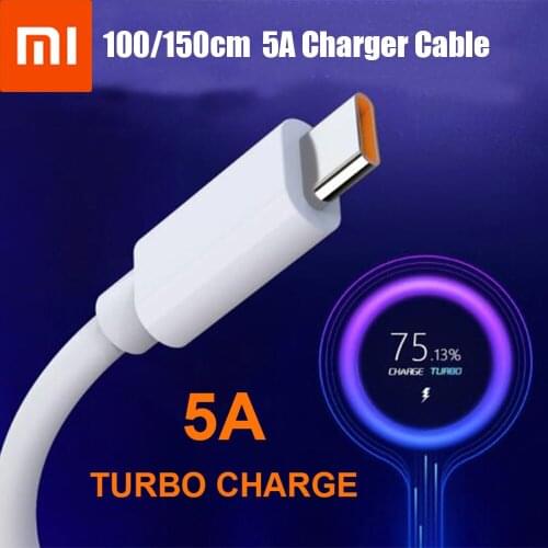 Original Xiaomi Mi 10 10T 9 9T Pro Redmi Note 9 10 9s Quick Charge Type-C Cable 5A Turbo Fast Charging For Mi 11 Lite Redmi K30