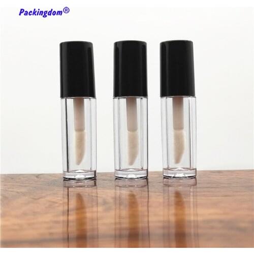 10pcs Plastic Lip Gloss Tube Small Lipstick Tube Bottle Sample Cosmetic Container with Leakproof Inner DIY Makeup Tool 0.8ml