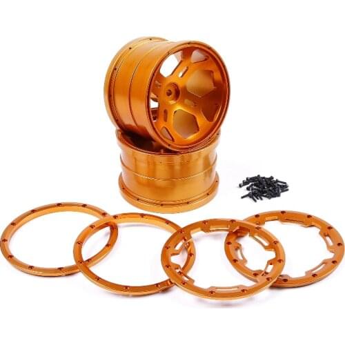 Rovan parts 1/5 scale gas rc baja tyres parts BM FG Truck CNC alloy wheel hubs set 86018