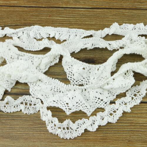 Random delivery 10 yards white series elastic lace fabric decorative ribbon width 3cm garment accessories embroidery lace ribbon