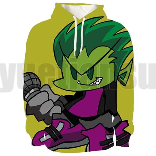 3D Friday Night Funkin Hoodie Adults Children Can Wear Tops Funny Superhuman Style Casual Street Fashion Trend Hoodie Oversize