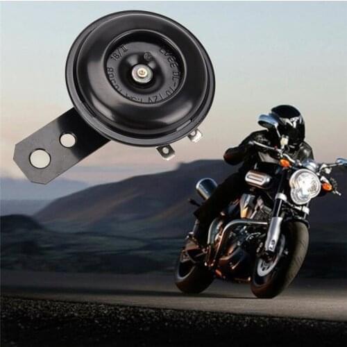 Universal Motorcycle Electric Horn kit 12V 1.5A 105db Waterproof Round Loud Horn