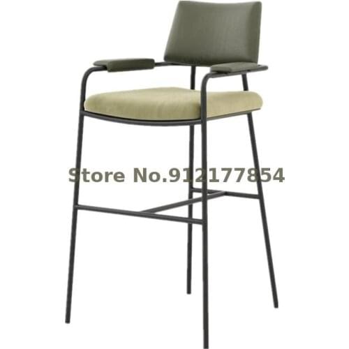 Modern Minimalist Designer High Stools Coffee Shop Nightclub Bar Chair Front Desk Ktv Bar Chair Home Creative Dining Chair