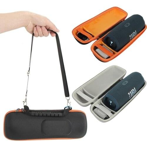ZOPRORE EVA Hard Travel Case for JBL Charge 5 Speaker Carry Storage Case Pouch For JBL Charge5 Bluetooth Speaker Bag (With Belt)