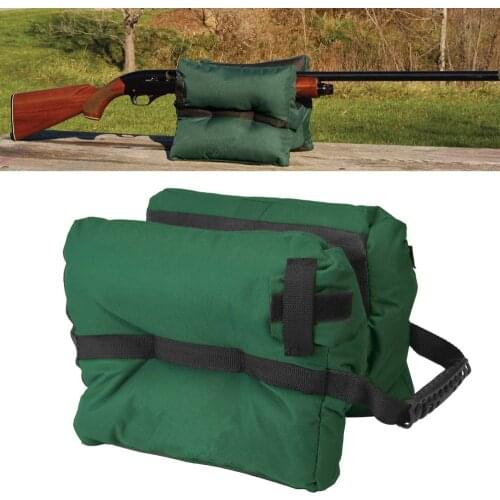 1PC Hunting Shooting range bag Green Unfilled Gun Front Rear Bag Stand Rifle Sandbag Target Rifle Stand Accessories