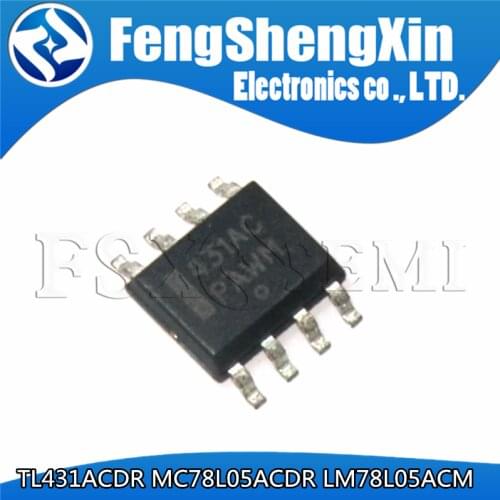 10pcs/lot TL431ACDR TL431AC TL431 431AC SOP-8 ADJUSTABLE PRECISION SHUNT REGULATORS